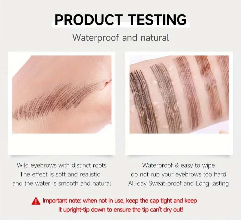 Waterproof Liquid Black Eyebrow Makeup Pencil