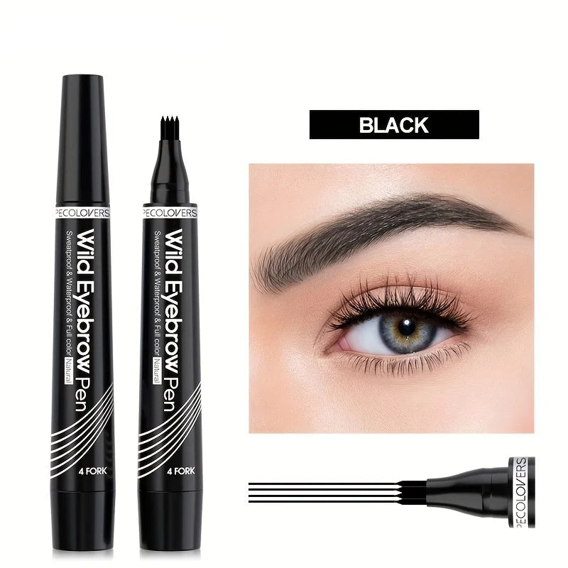 Waterproof Liquid Black Eyebrow Makeup Pencil