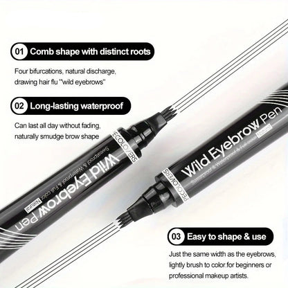 Waterproof Liquid Black Eyebrow Makeup Pencil